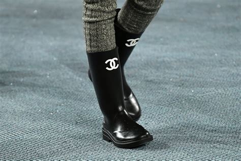 chanel boots rain